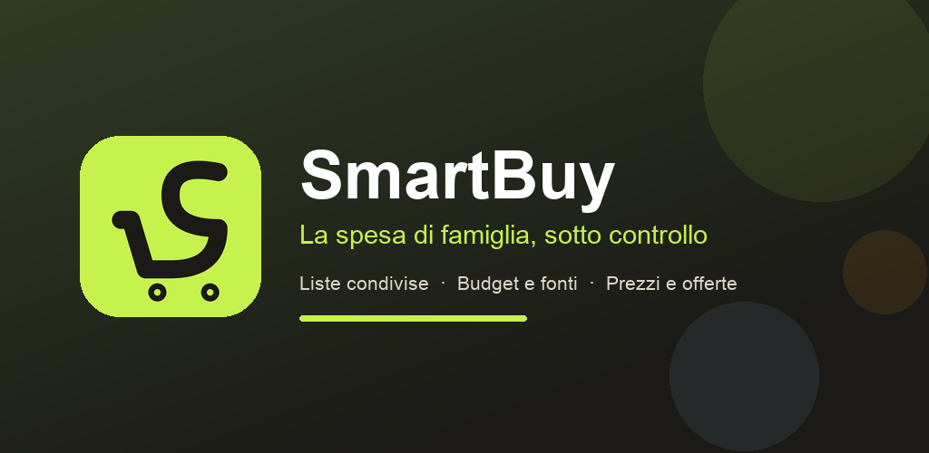 SmartBuy — La spesa di famiglia, sotto controllo